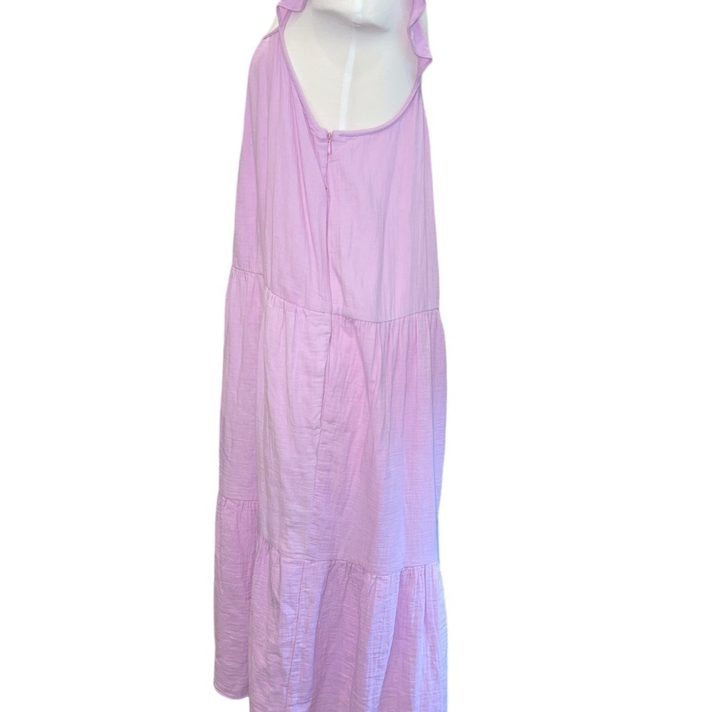 J Crew Women's Dress Size M Light Purple Size Zip Elastic Back Pockets - Picture 6 of 10